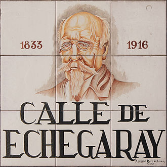<p>Placa en la calle Echegaray</p>